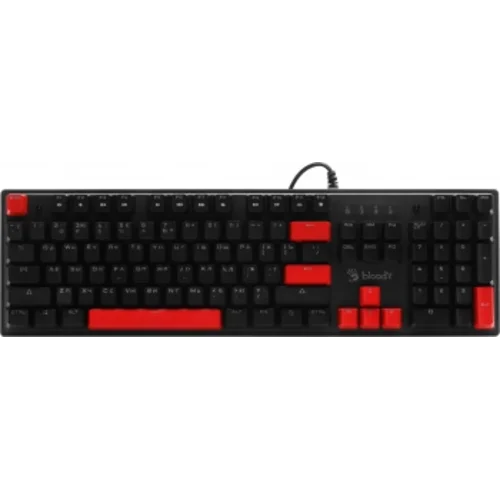 Клавиатура A4Tech Bloody S510R механическая черный USB for gamer LED (S510R USB FIRE BLACK/BLMS RED)